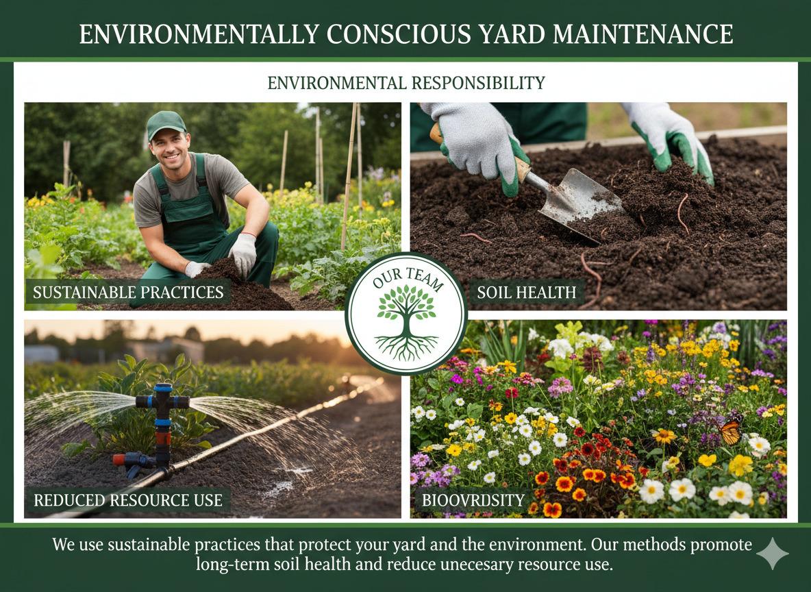 Environmentally conscious yard maintenance